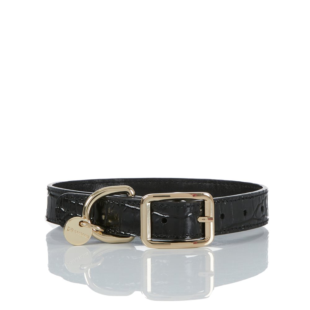 Brahmin Medium Pet Collar Black Melbourne