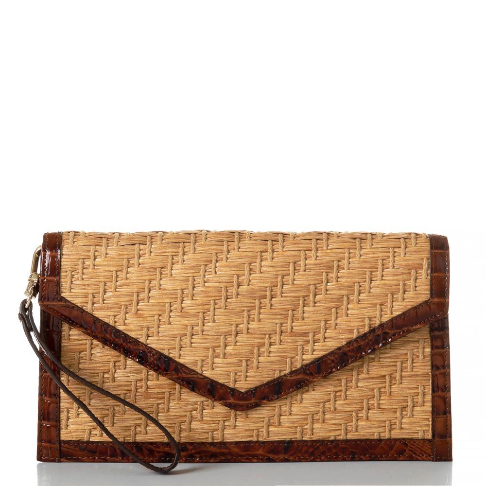 Brahmin Kaia Clutch Pecan Chatham