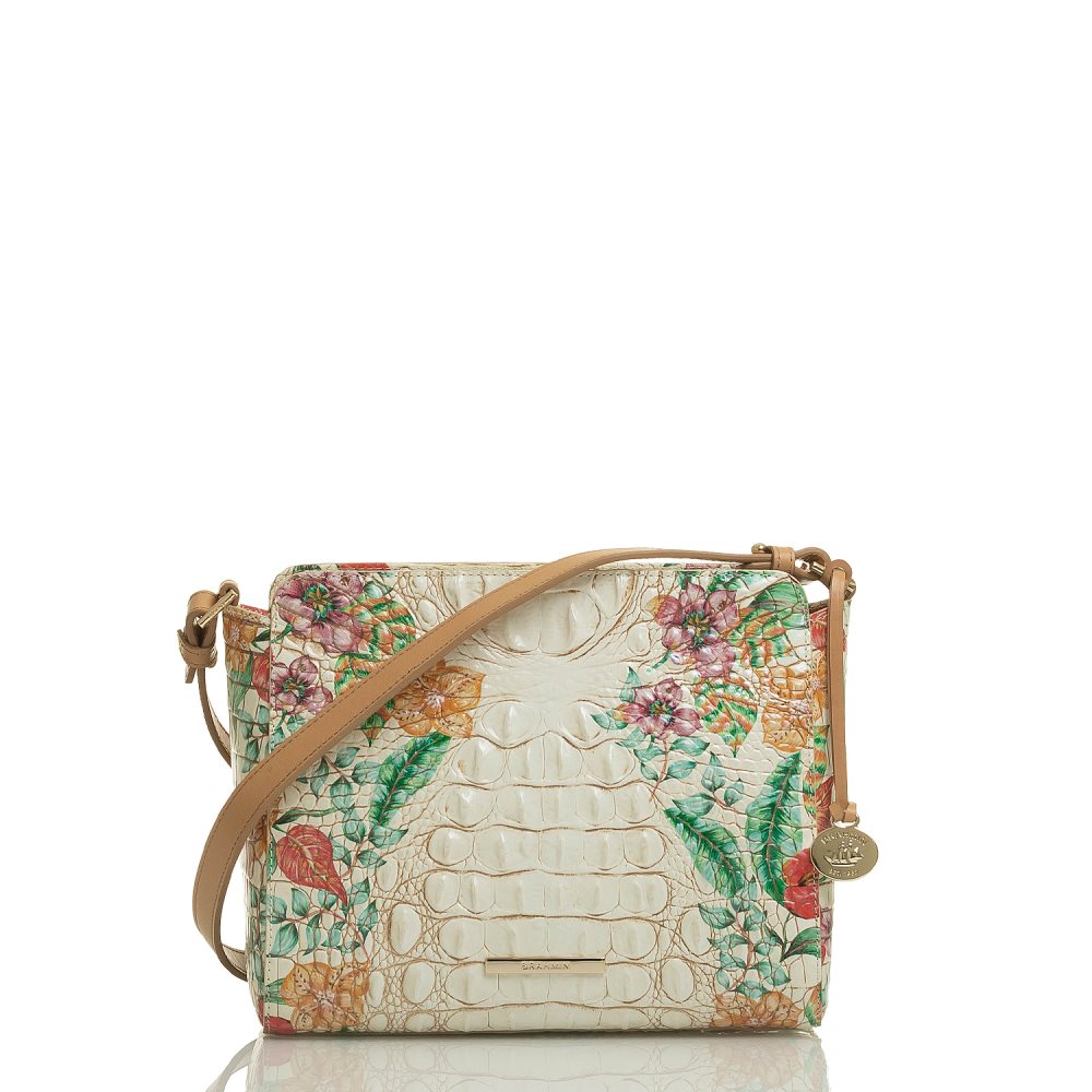 Brahmin Carrie Crossbody Ivory Tahiti