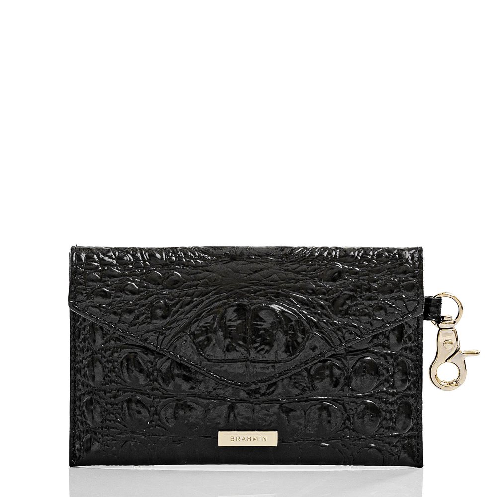 Brahmin Mini Envelope Case Black Melbourne