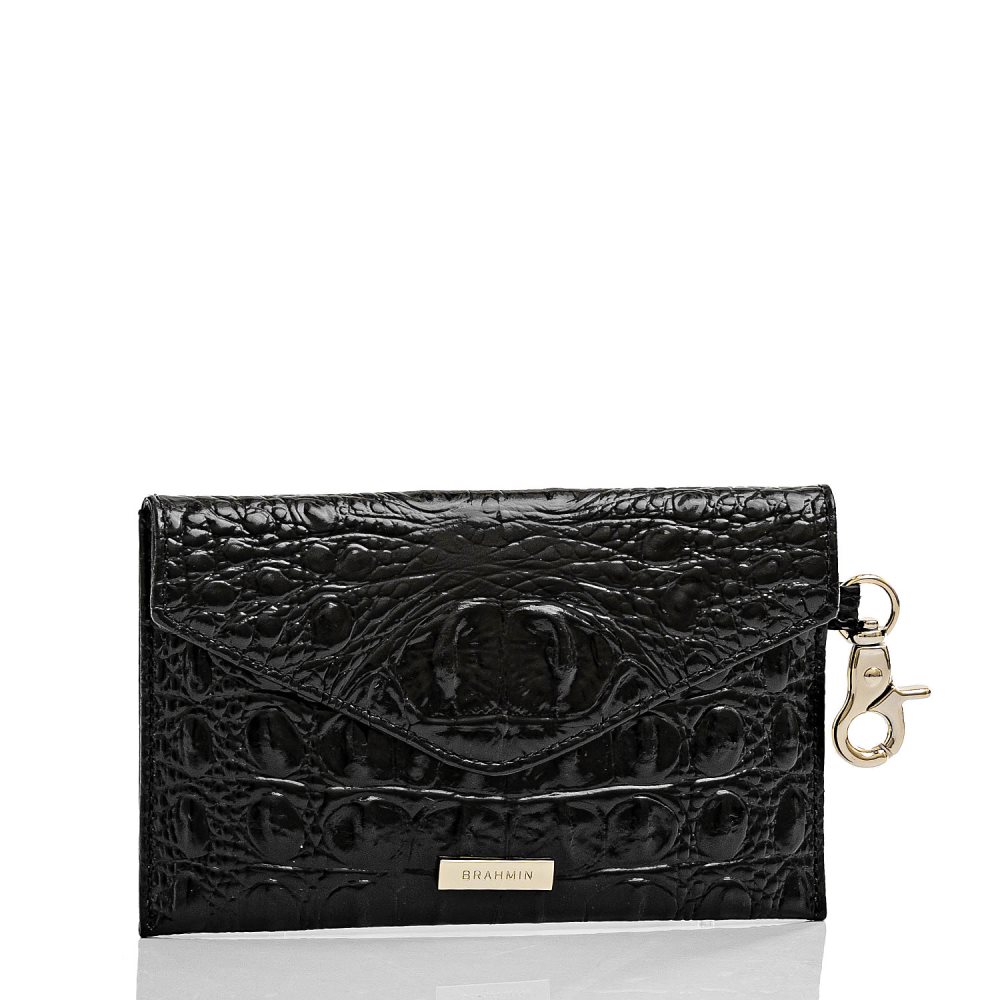 Brahmin Mini Envelope Case Black Melbourne