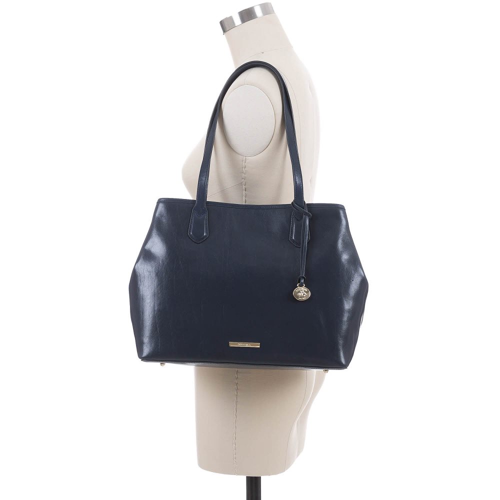 Brahmin Medium Julian Navy Topsail