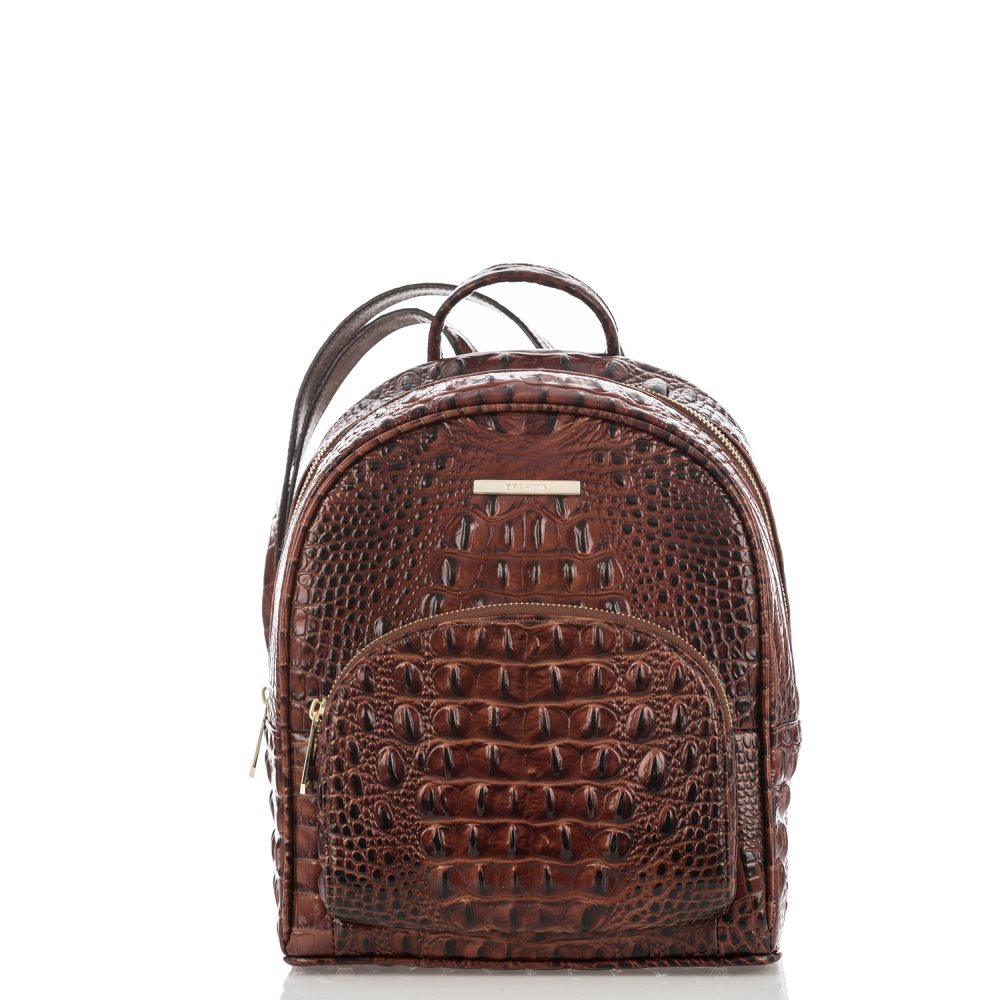 Brahmin Mini Dartmouth | Brown Leather Mini Backpack