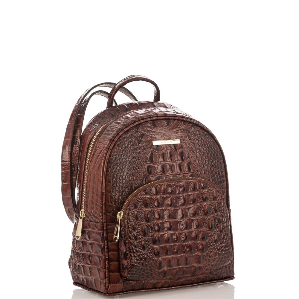 Brahmin Mini Dartmouth | Brown Leather Mini Backpack