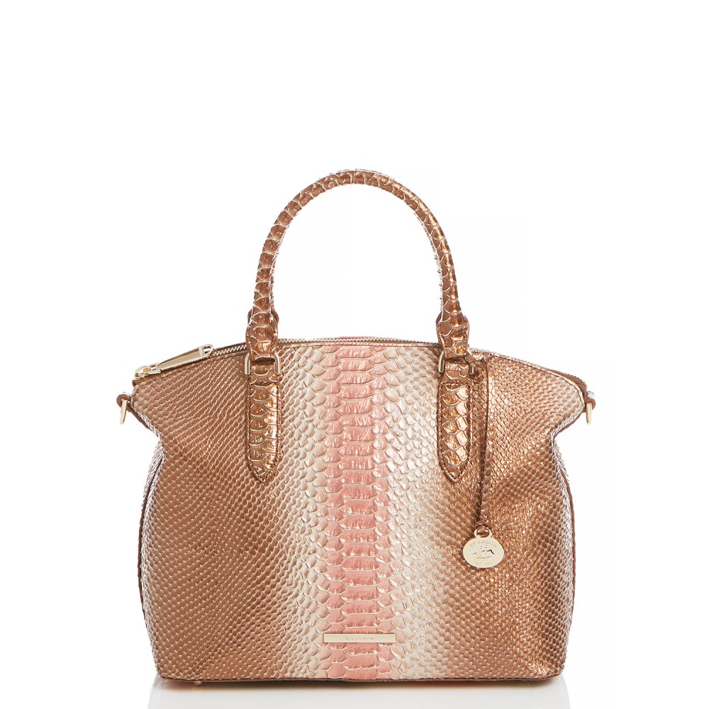 Brahmin Duxbury Satchel Natural CocoBay