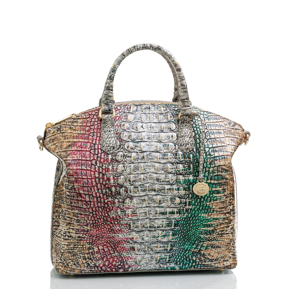 Brahmin Large Duxbury Satchel Carnival Ombre Melbourne