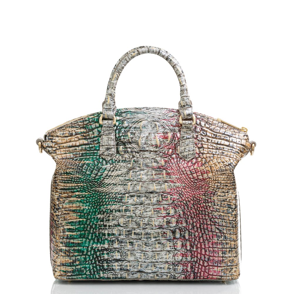 Brahmin Large Duxbury Satchel Carnival Ombre Melbourne