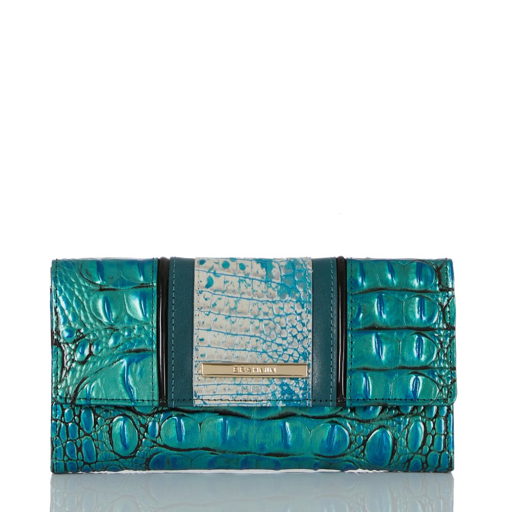 Brahmin Cordelia Wallet Peacock Shimmer