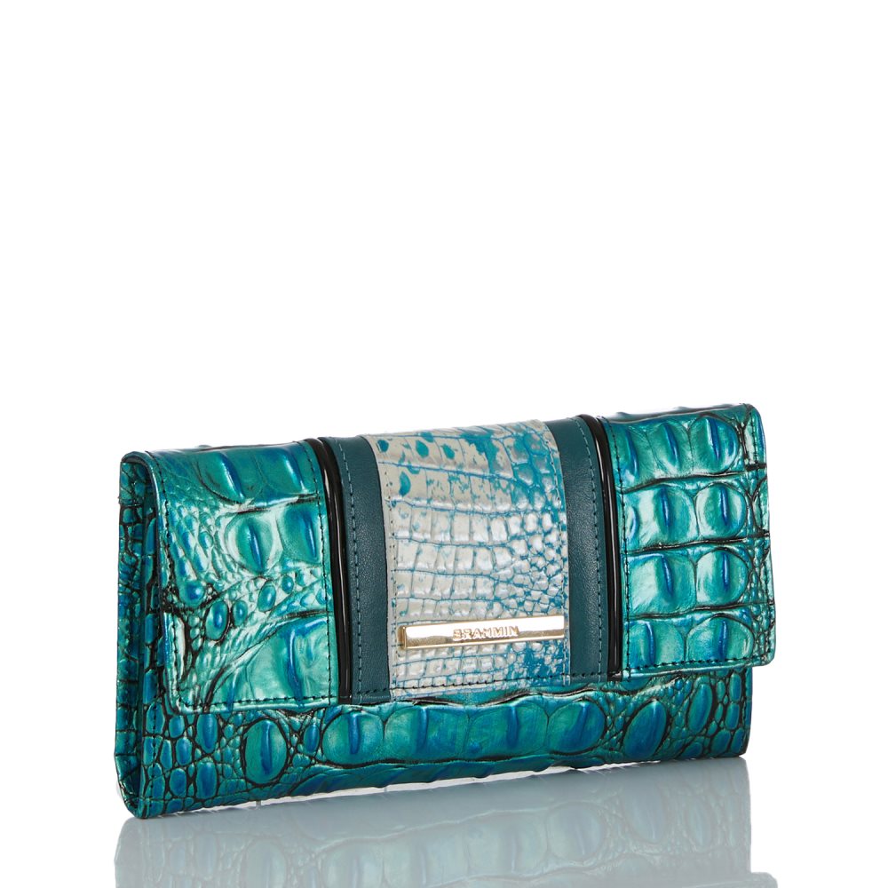 Brahmin Cordelia Wallet Peacock Shimmer