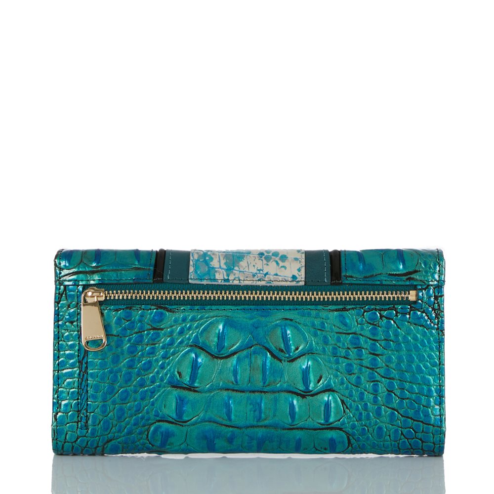 Brahmin Cordelia Wallet Peacock Shimmer