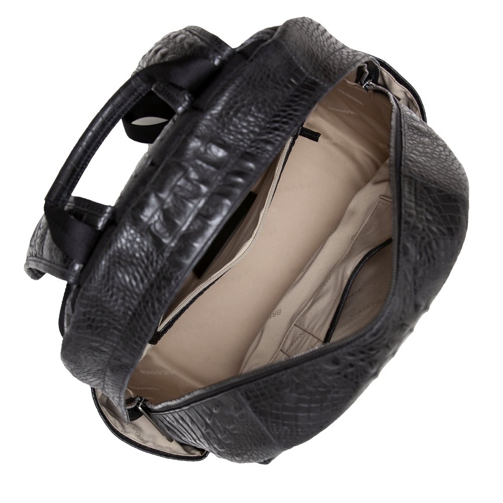 Brahmin Lucas Black Leather Backpack | Black Canyon