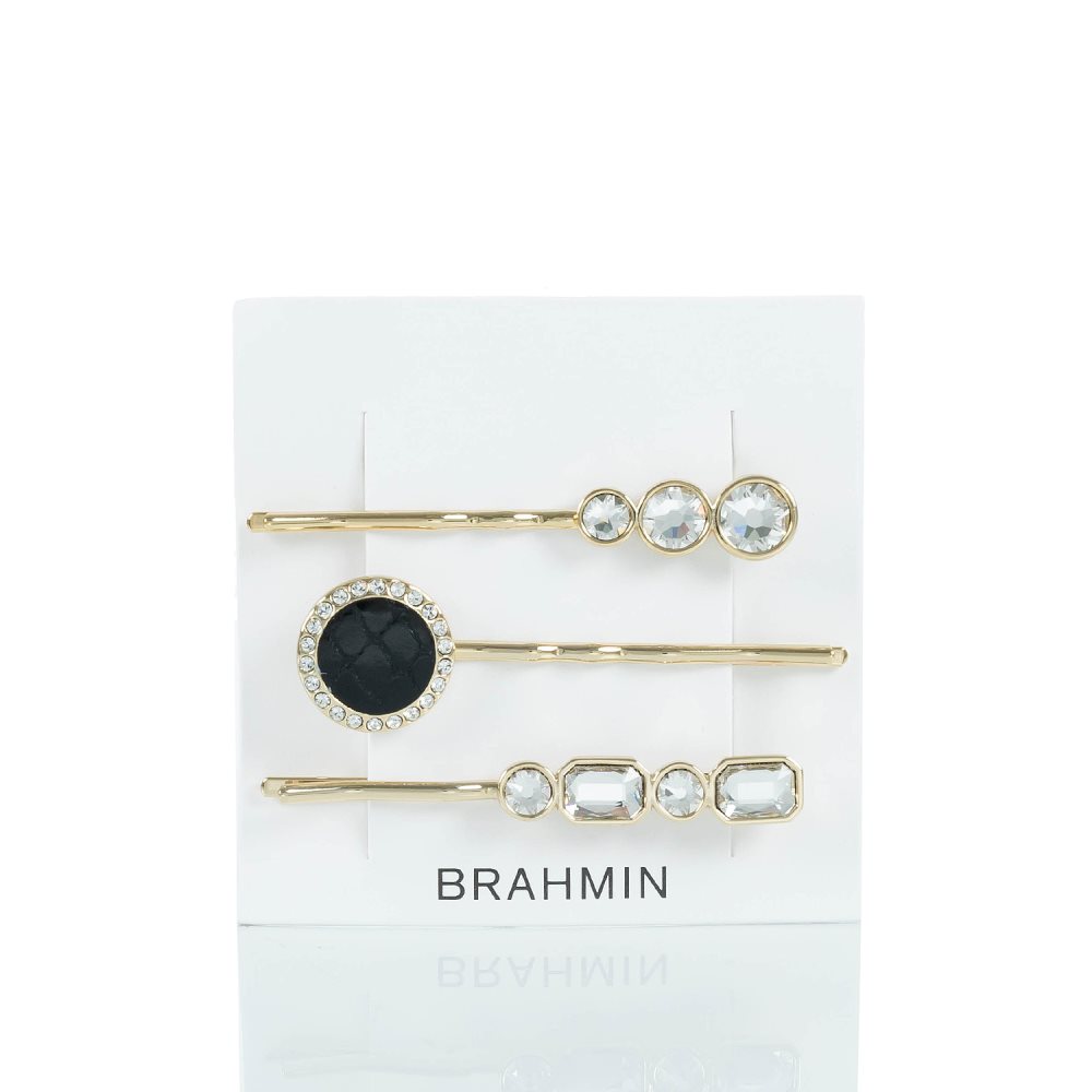 Brahmin Trio Hair Pins Black Fairhaven