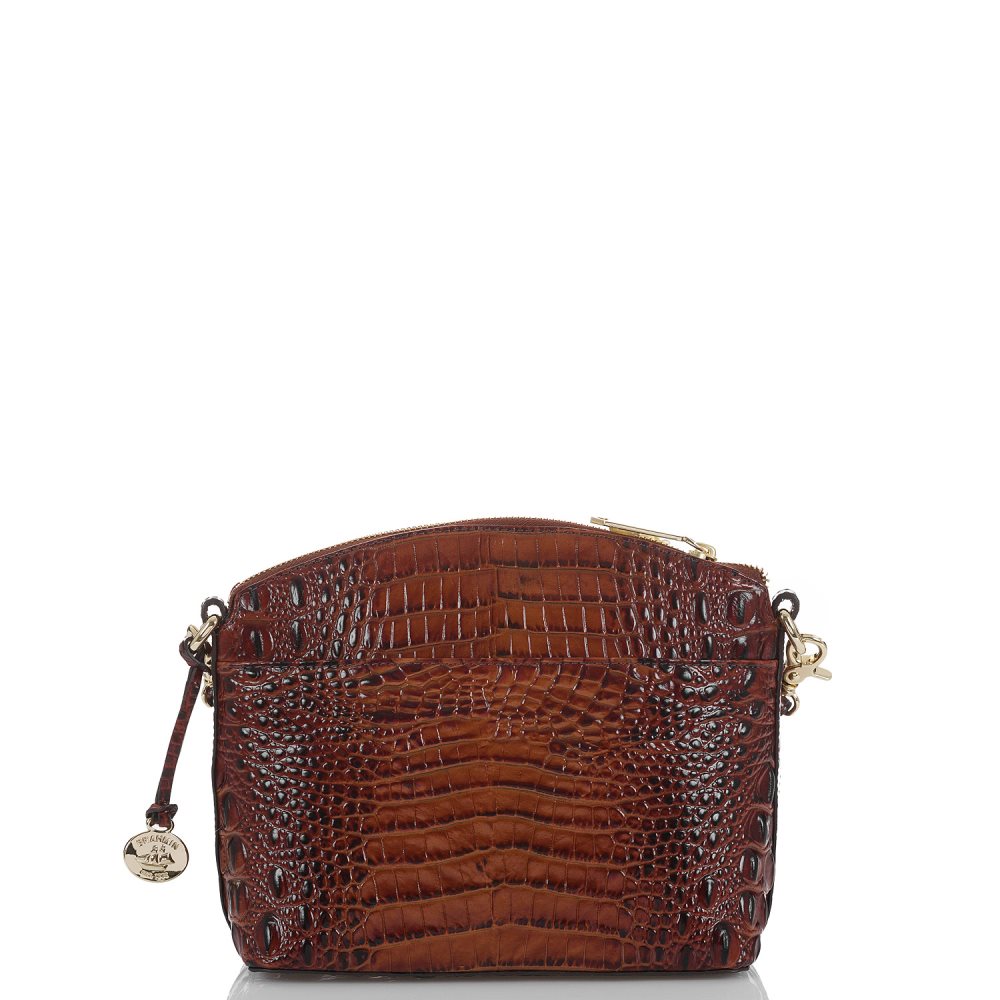 Brahmin Mini Duxbury | Mini Brown Leather Satchel Handbag