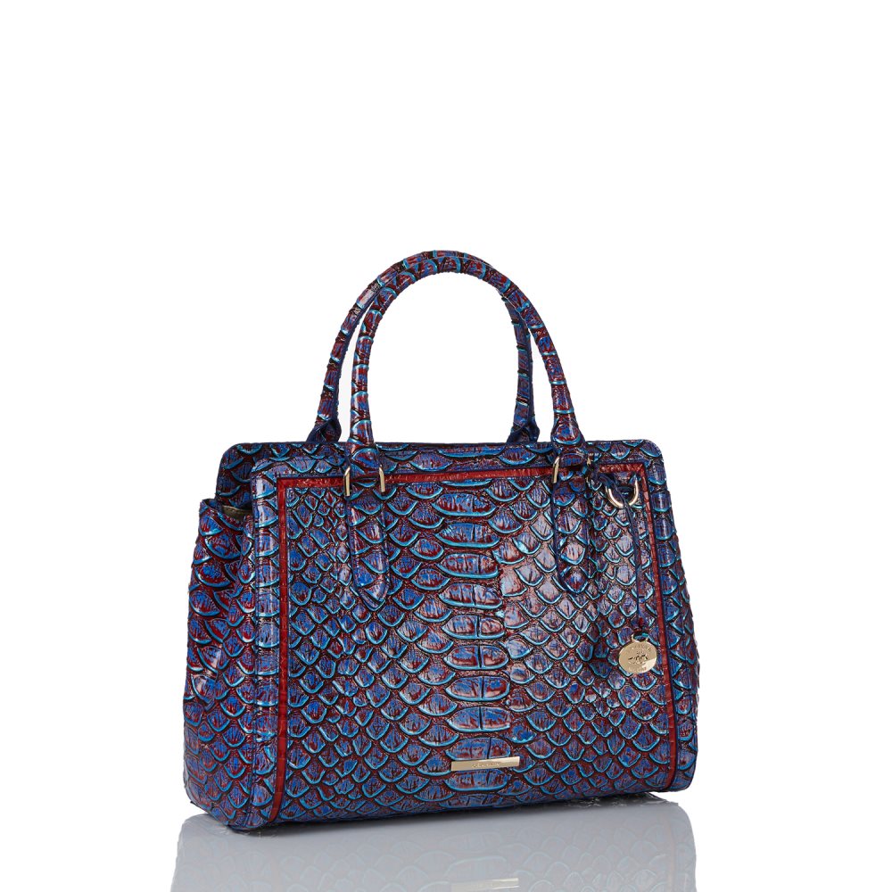 Brahmin Small Finley Vista Blue Vanzant