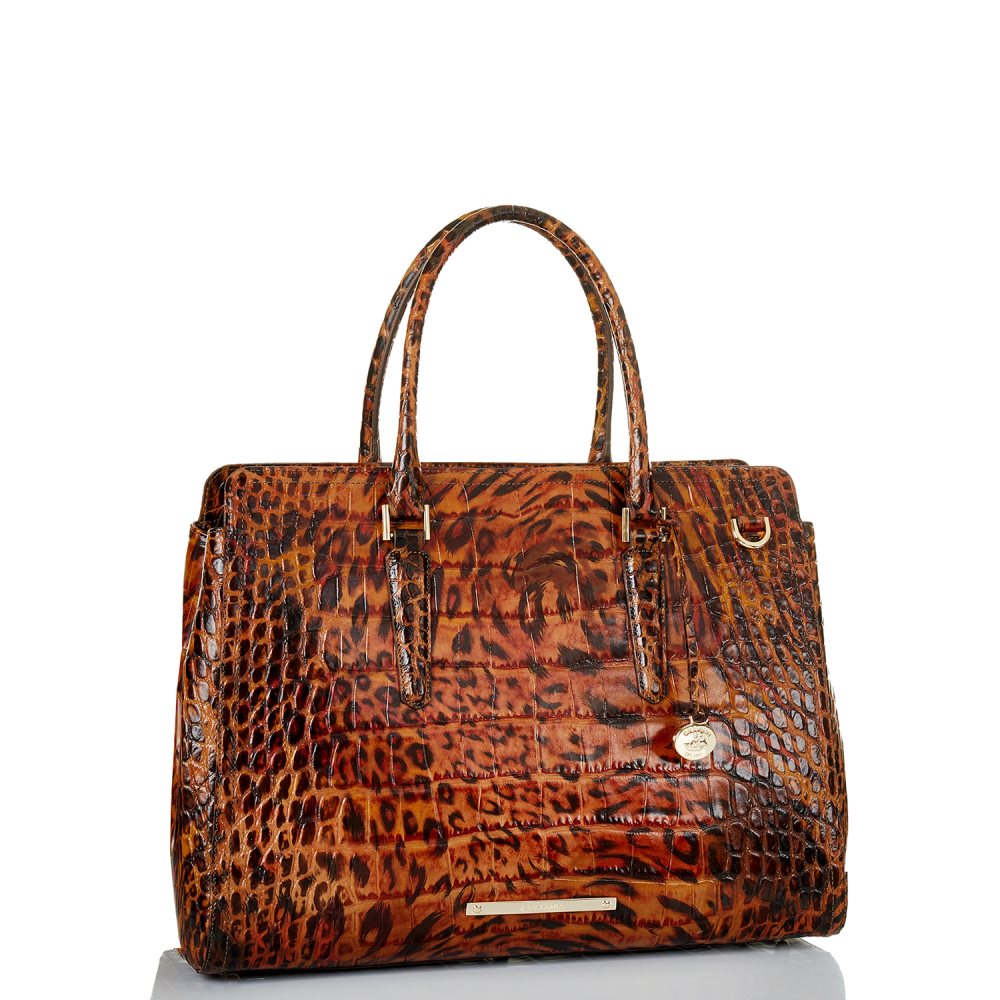 Brahmin Finley Carryall Cognac Hendrix