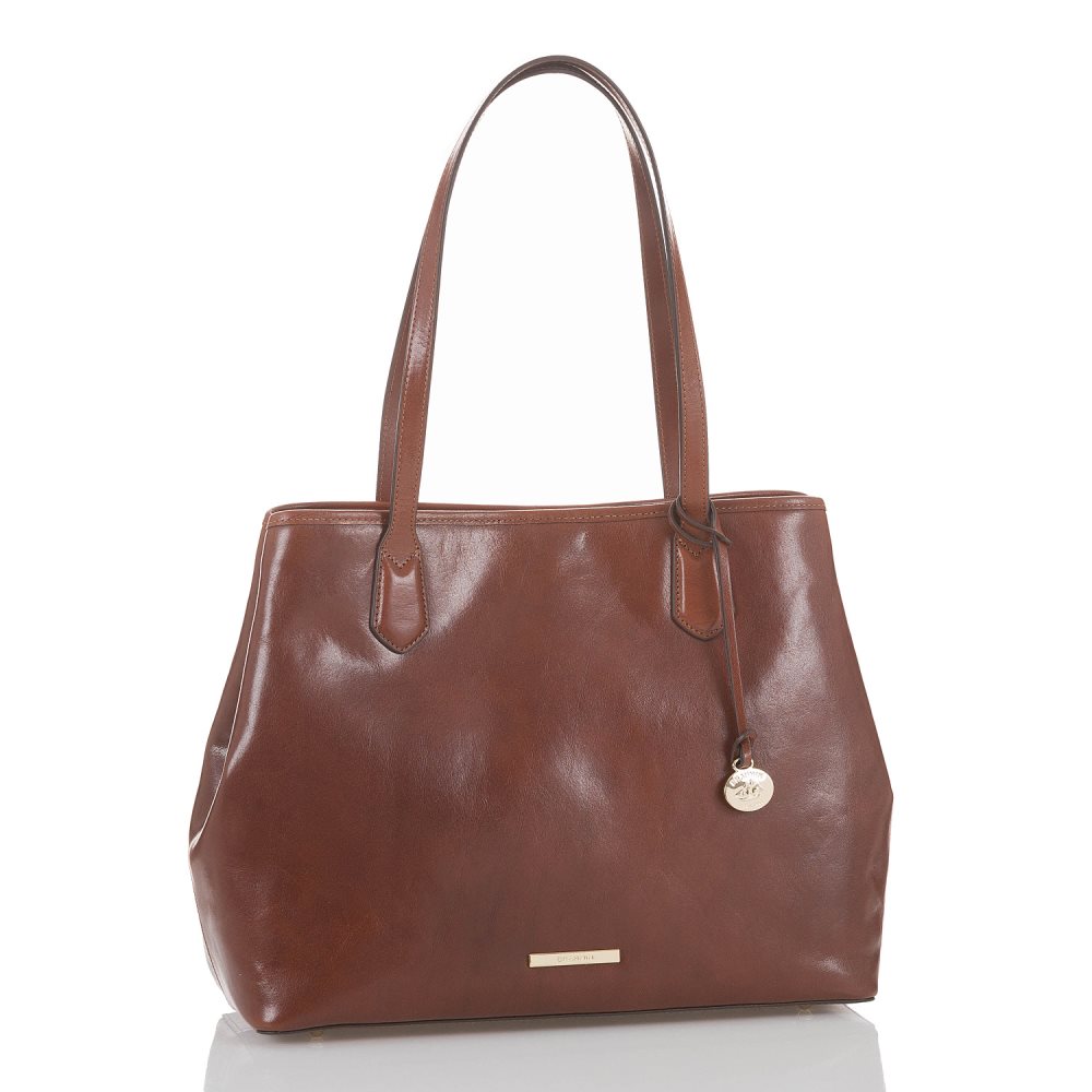 Brahmin Medium Julian Cognac Topsail