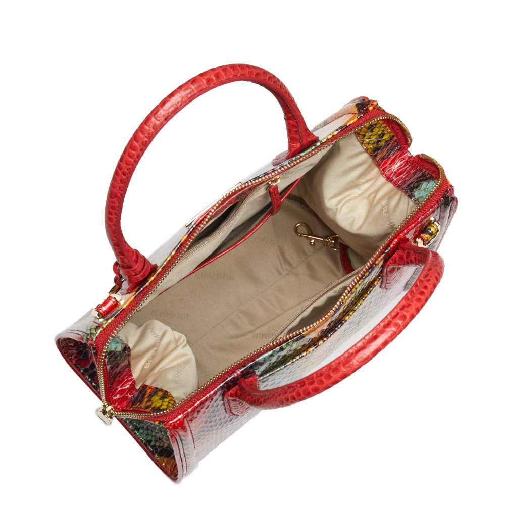 Brahmin Small Caroline Red Dragon Experium