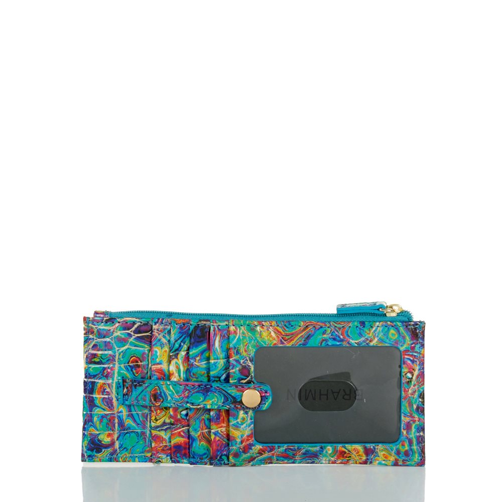 Brahmin Credit Card Wallet Blue Ammolite Melbourne