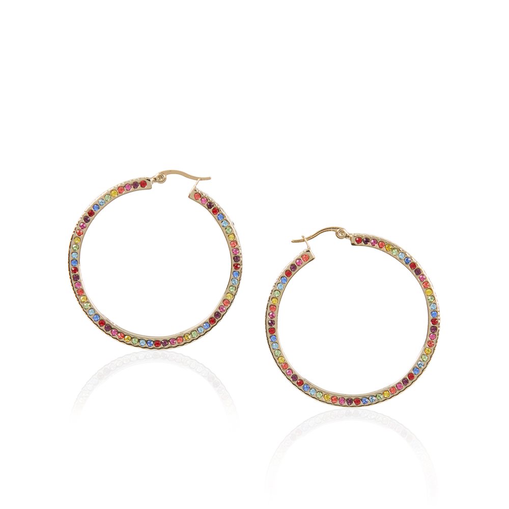 Brahmin Hoop Crystal Earring Multi Fairhaven