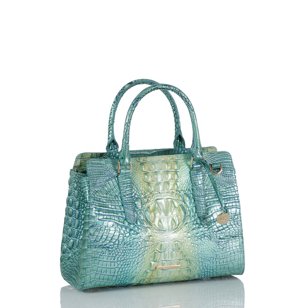 Brahmin Small Finley Seafoam Ombre Melbourne