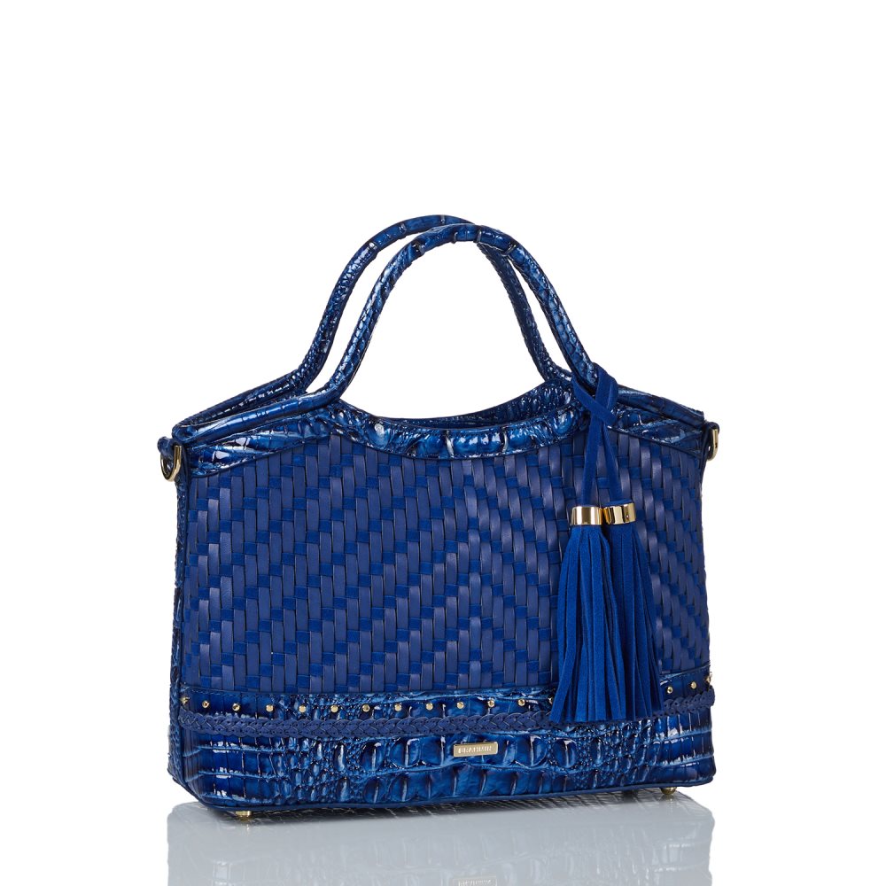 Brahmin Small Elaine Vista Blue Eldorado