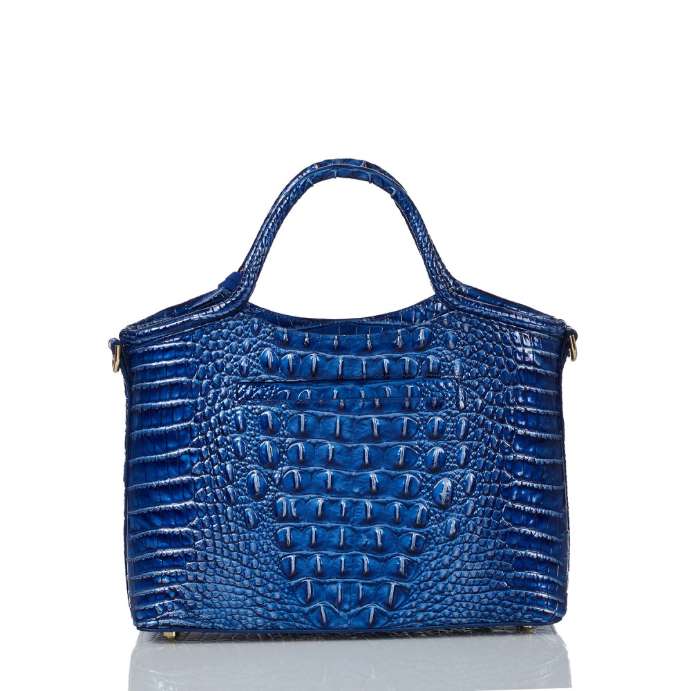 Brahmin Small Elaine Vista Blue Eldorado