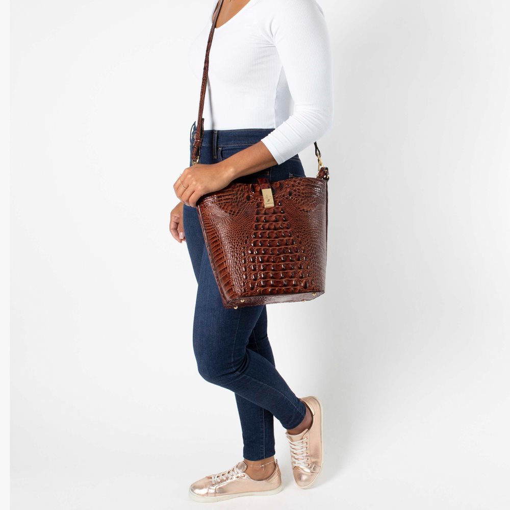 Brahmin Shira Cognac Millbrook