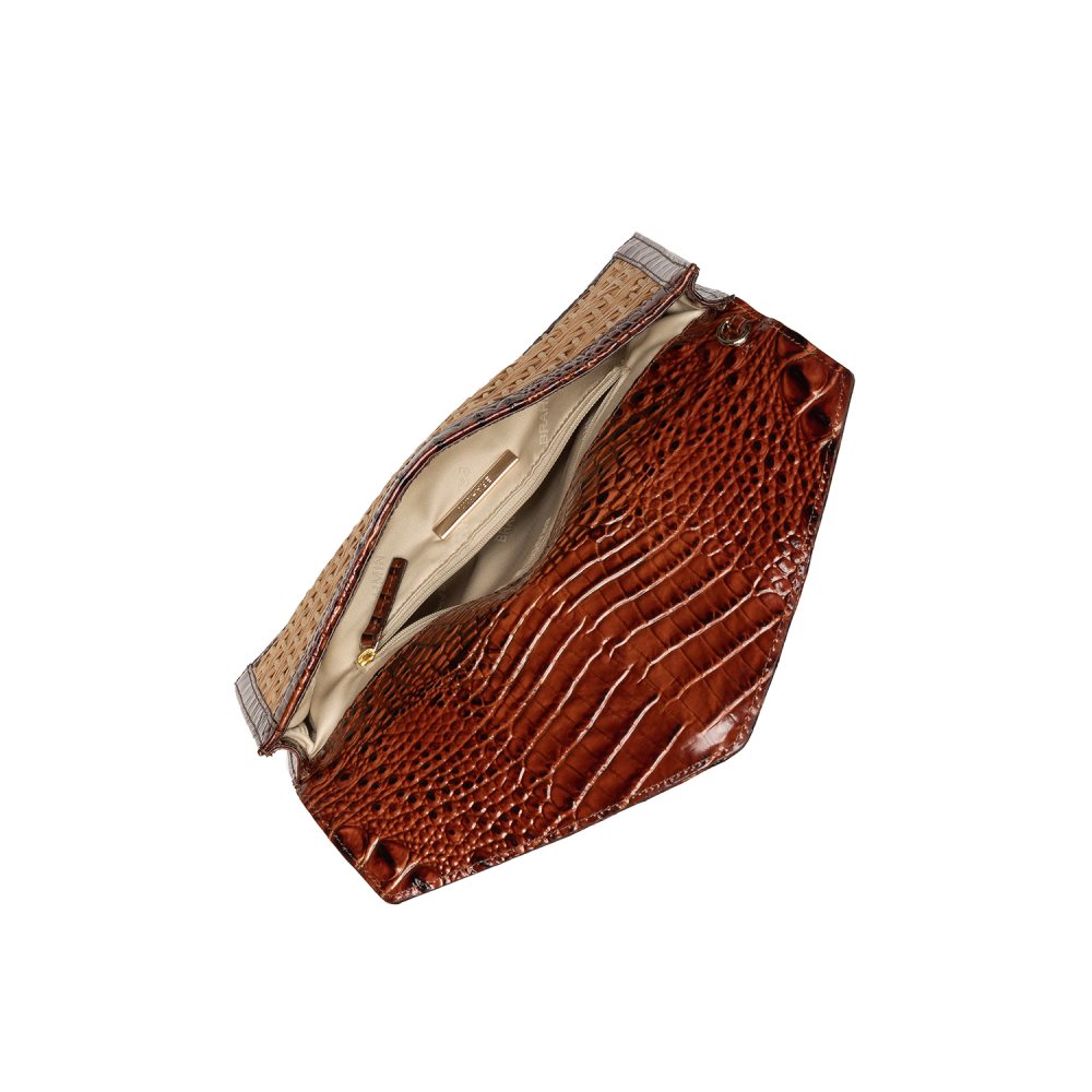 Brahmin Kaia Clutch Pecan Chatham