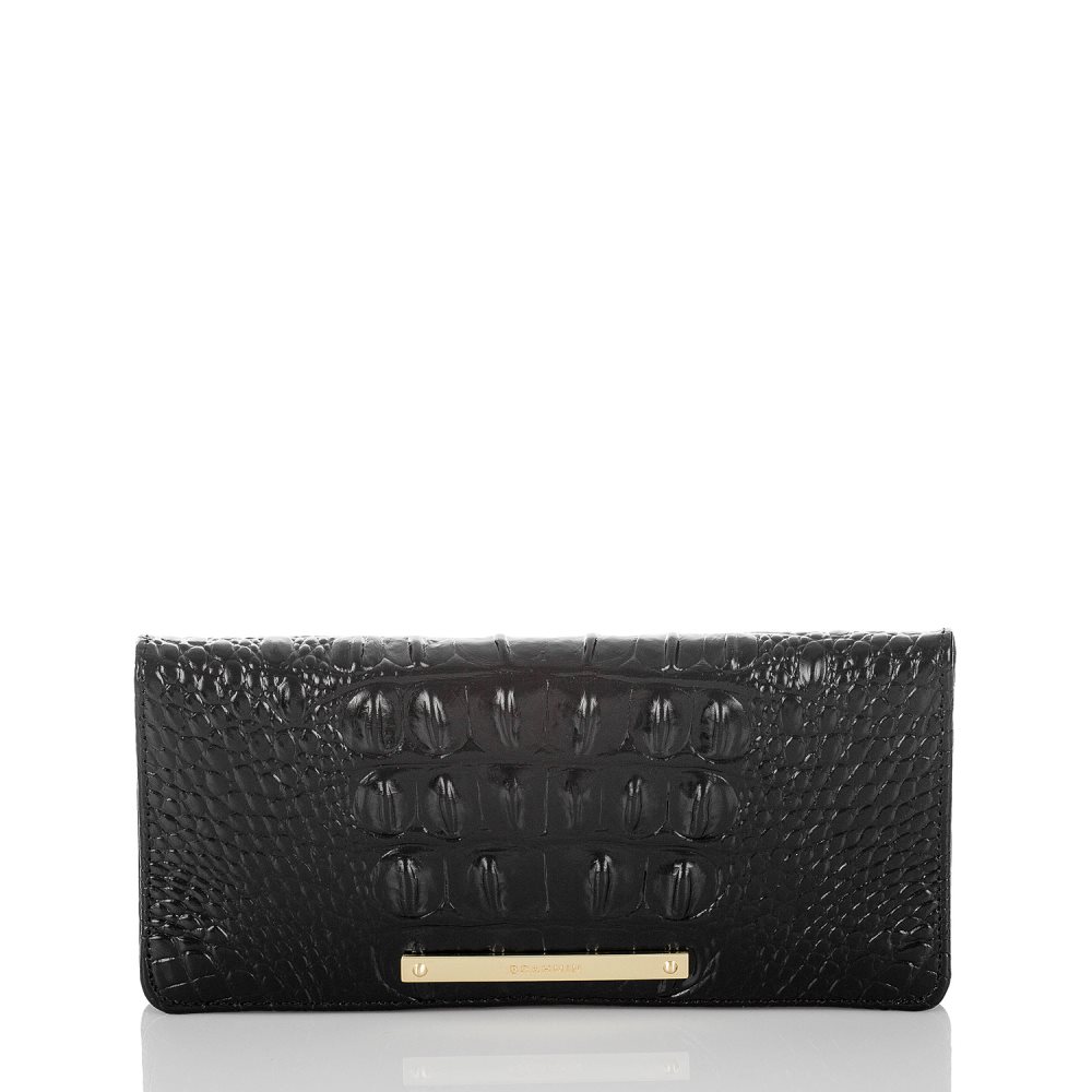 Brahmin Ady Black Leather Wallet | Black Melbourne