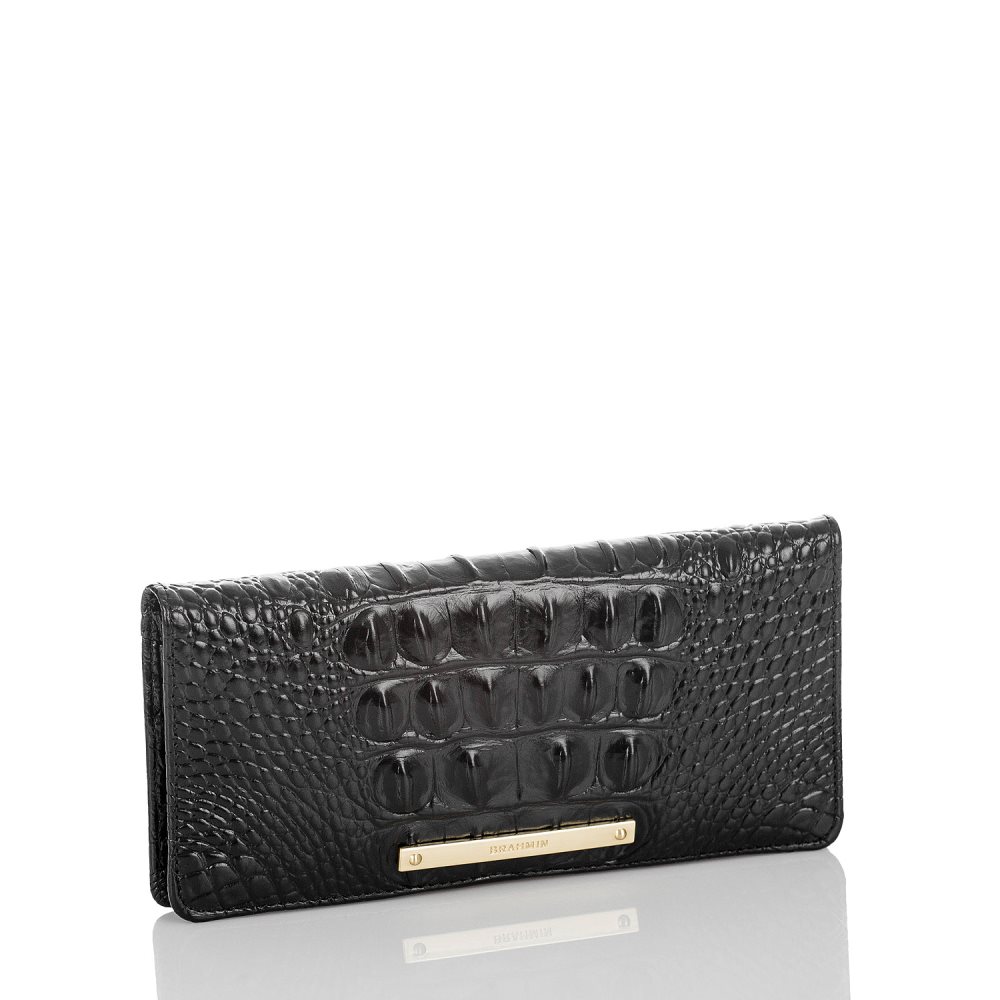 Brahmin Ady Black Leather Wallet | Black Melbourne