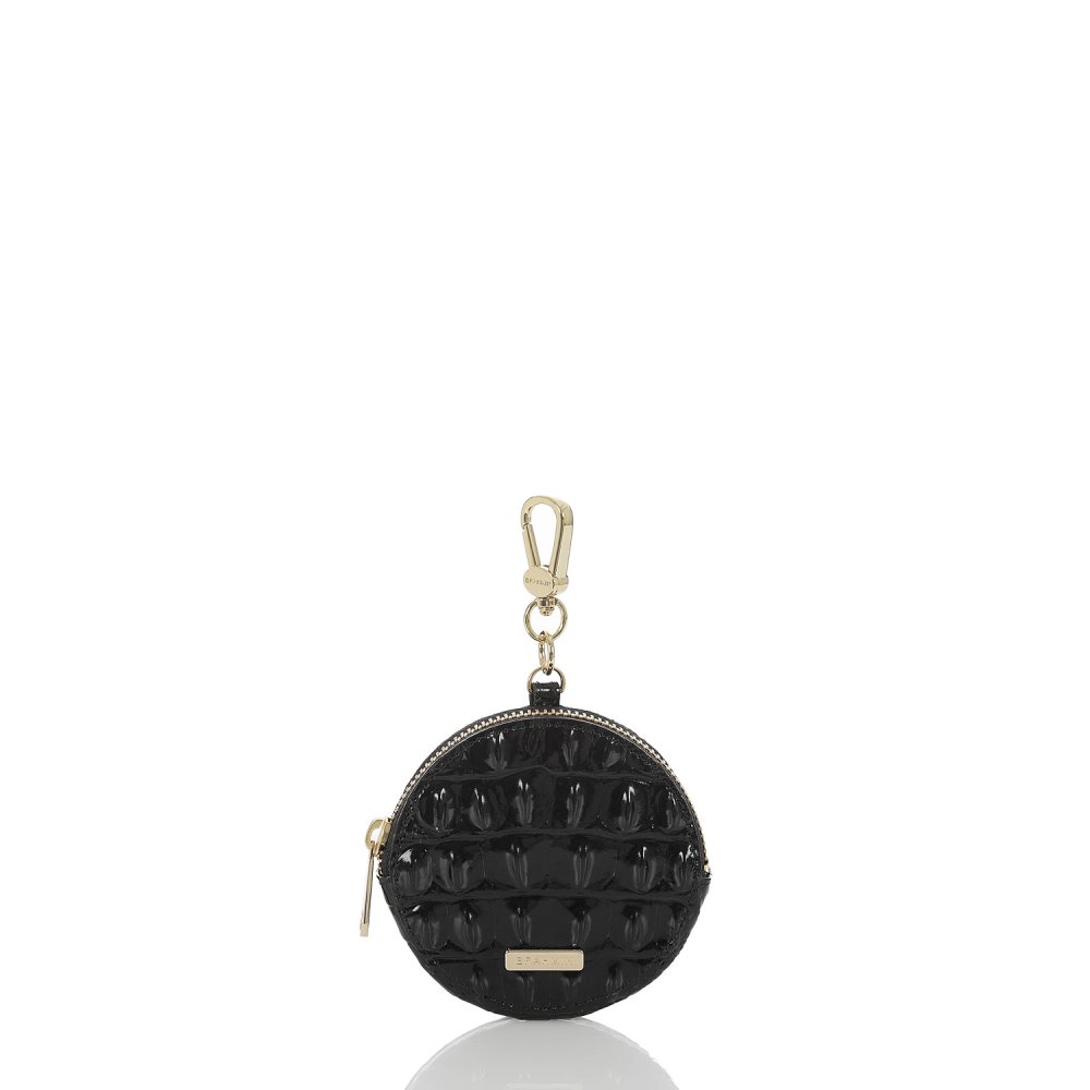 Brahmin Black Circle Coin Purse | Black Melbourne