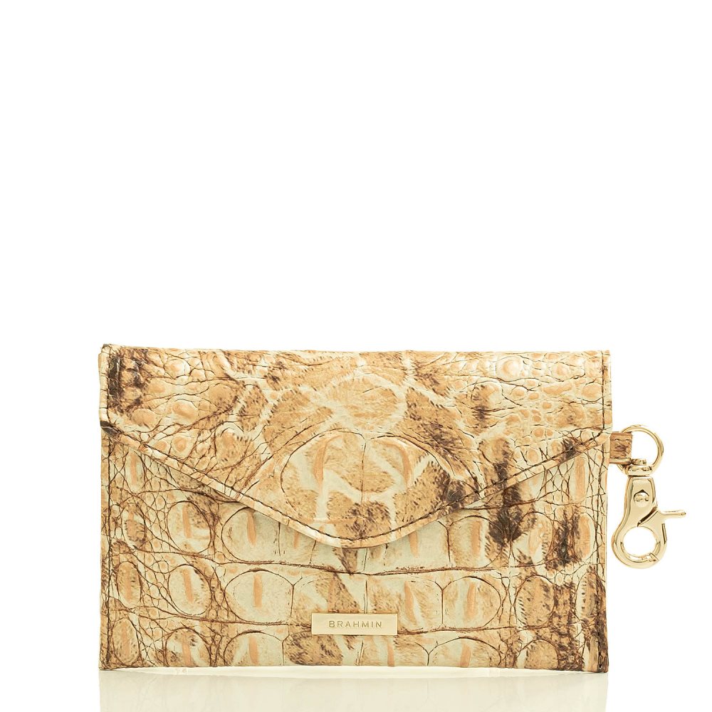 Brahmin Mini Envelope Case Camel Safari Melbourne