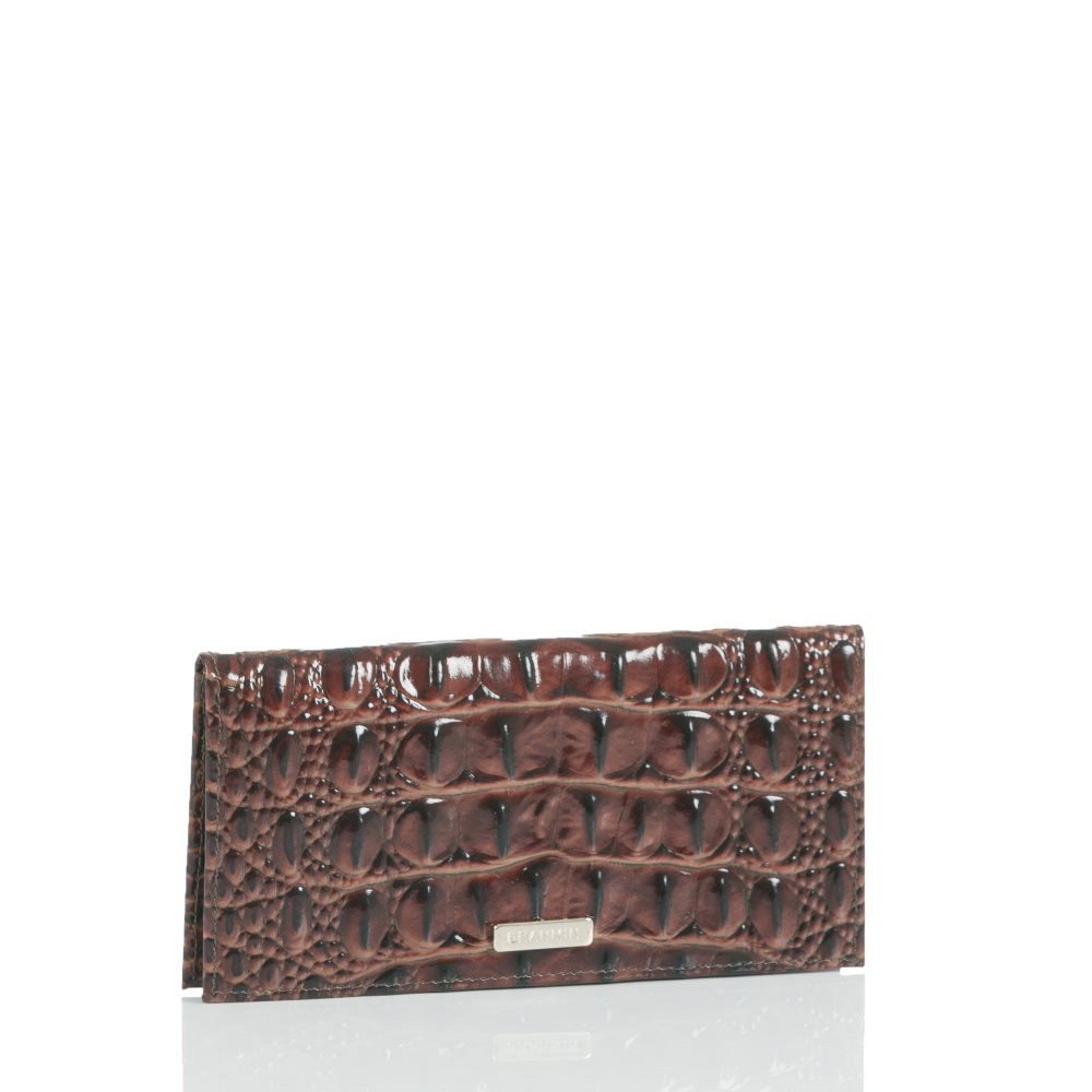 Brahmin Cordelia Checkbook Pecan Melbourne