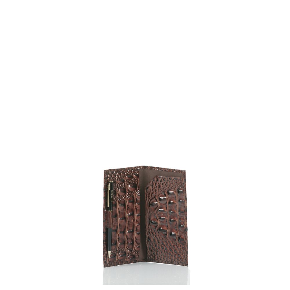 Brahmin Cordelia Checkbook Pecan Melbourne