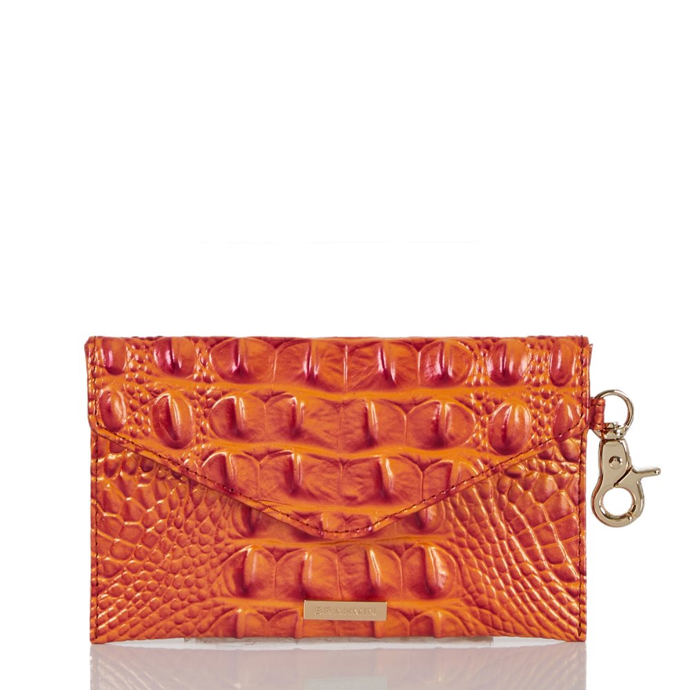 Brahmin Mini Envelope Case Dusty Orange Melbourne