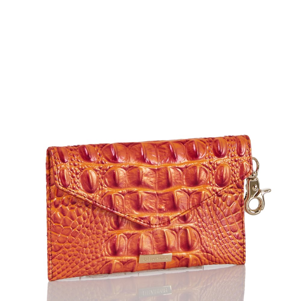 Brahmin Mini Envelope Case Dusty Orange Melbourne