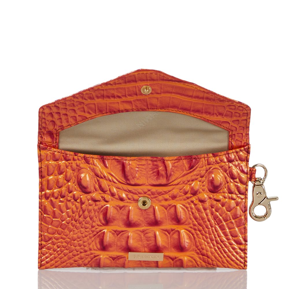 Brahmin Mini Envelope Case Dusty Orange Melbourne