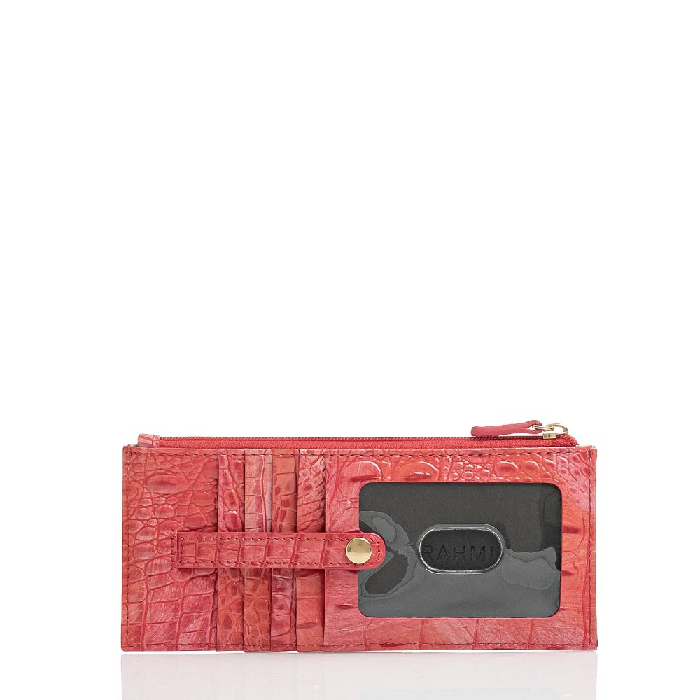 Brahmin Credit Card Wallet Punchy Coral Melbourne