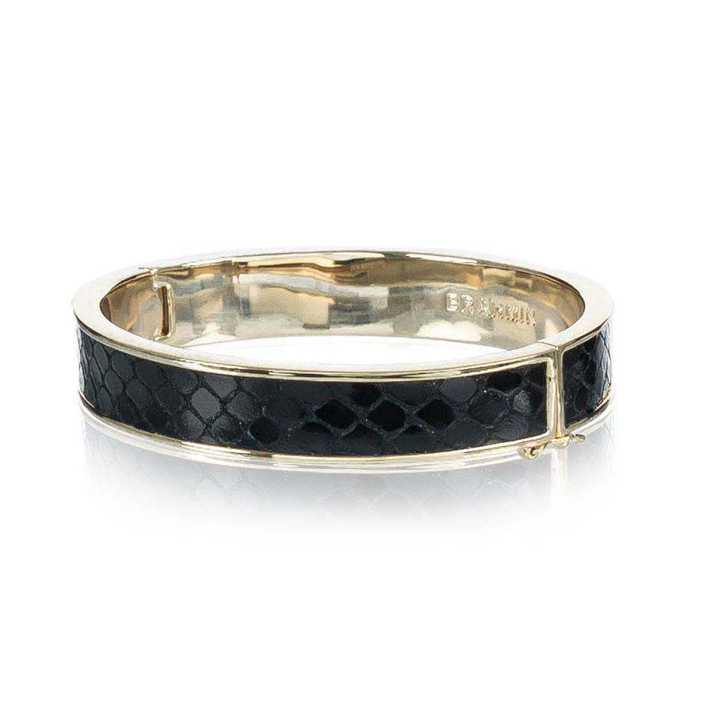 Brahmin Heritage Leather Bangle Black Fairhaven