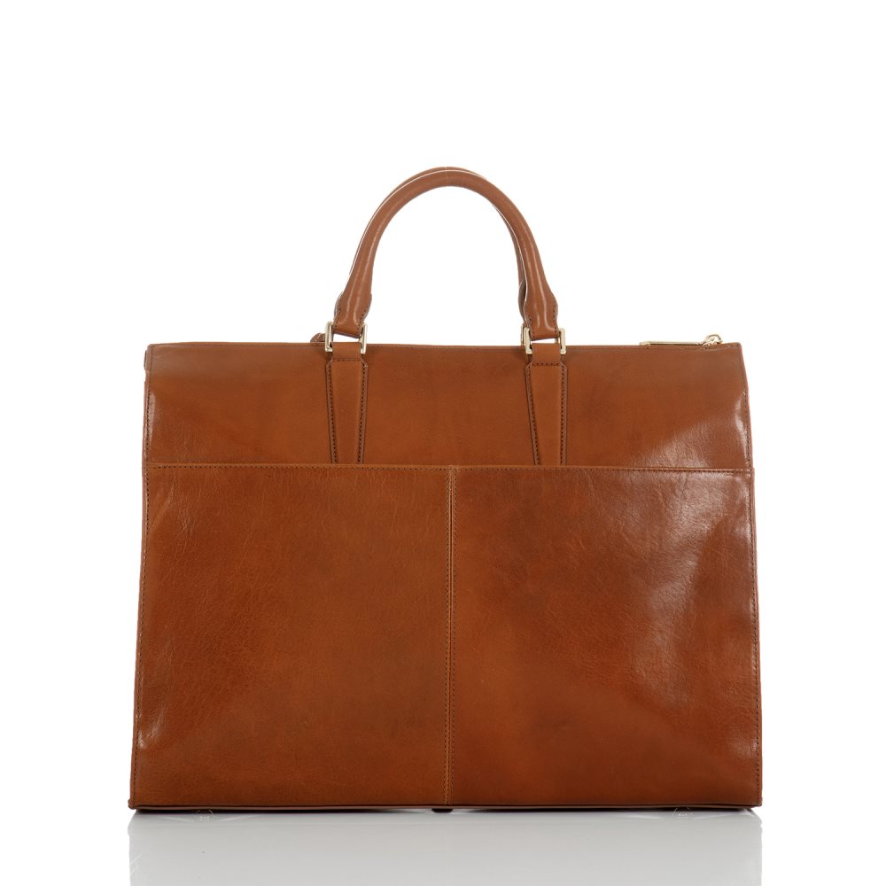 Brahmin Business Tote Whiskey Topsail