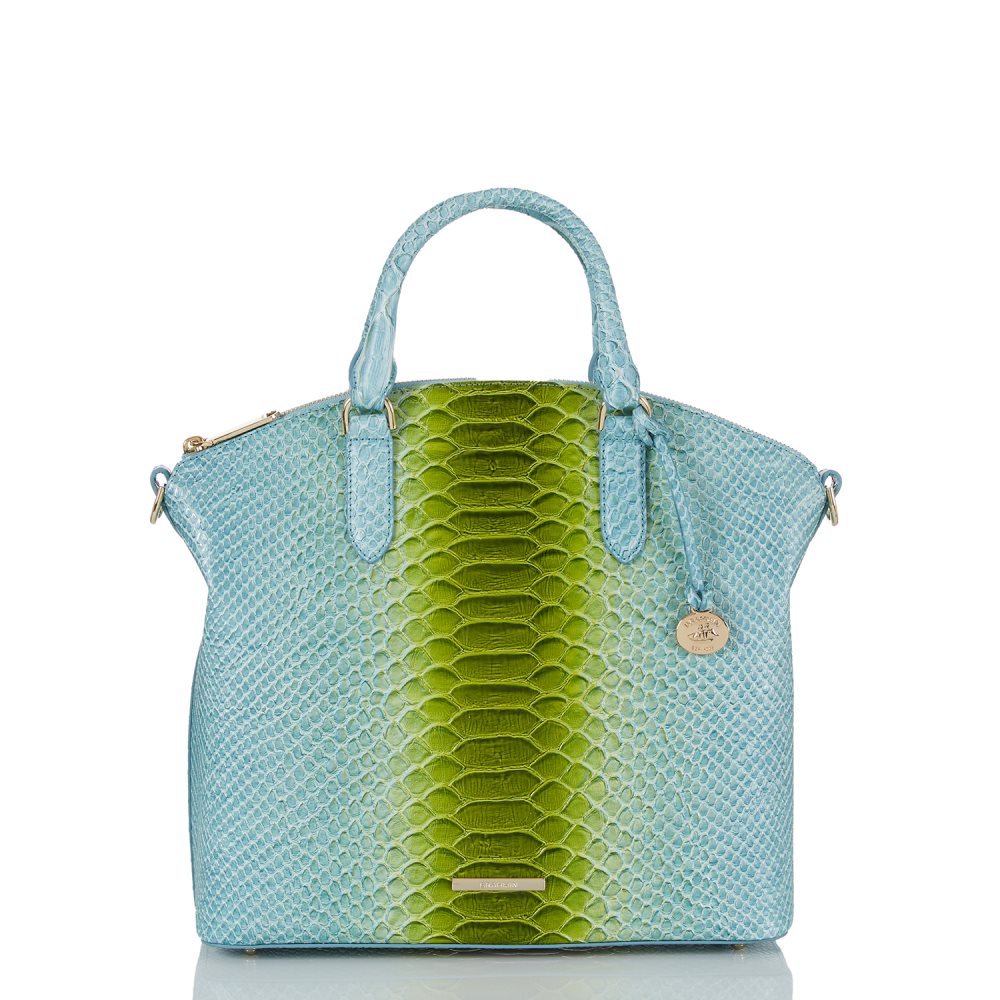 Brahmin Large Duxbury Satchel Limeade Rivers