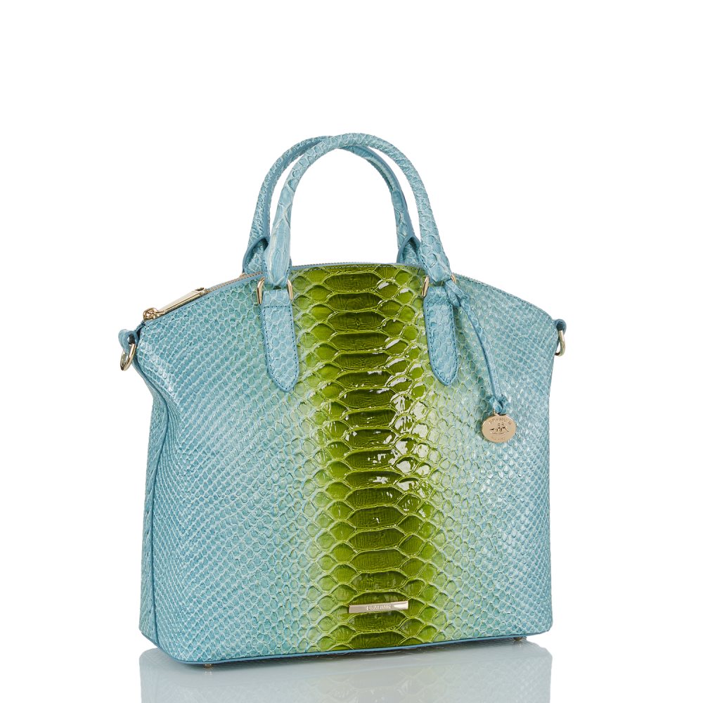 Brahmin Large Duxbury Satchel Limeade Rivers