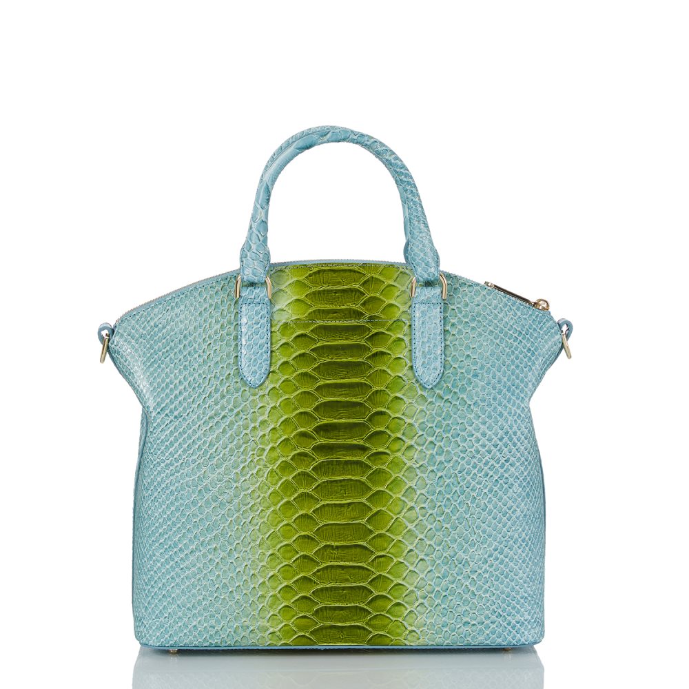 Brahmin Large Duxbury Satchel Limeade Rivers