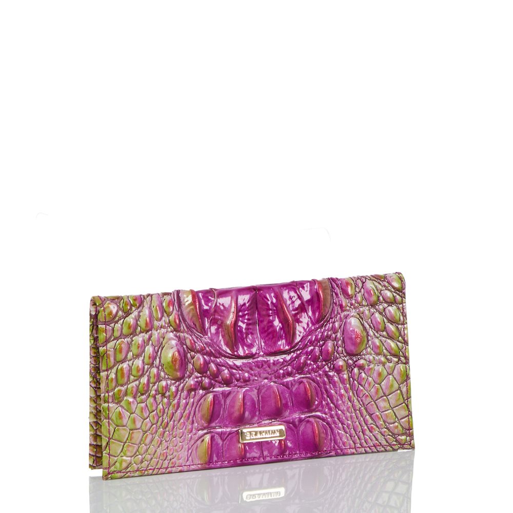 Brahmin Cordelia Checkbook Limeade Ombre Melbourne