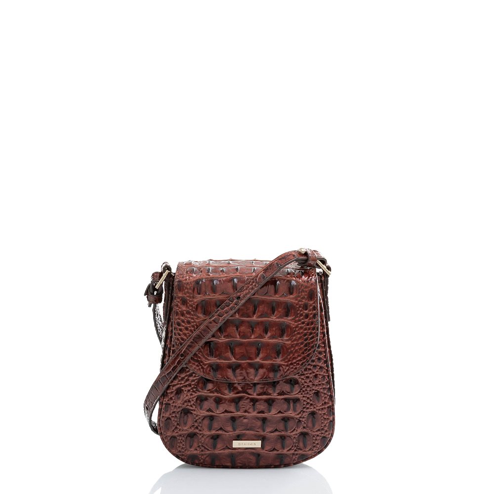 Brahmin Everlee | Vintage Brown Leather Crossbody Bag