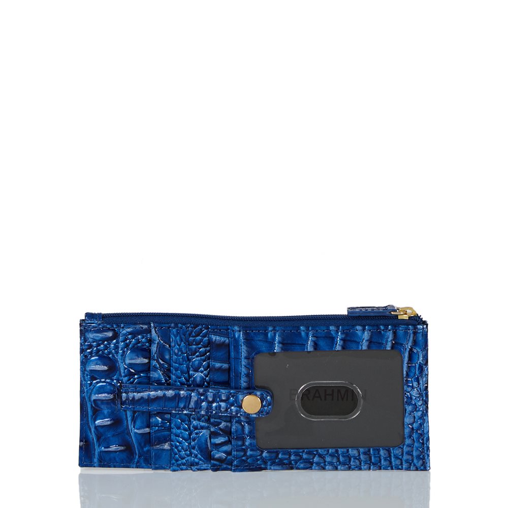 Brahmin Credit Card Wallet Vista Blue Ombre Melbourne