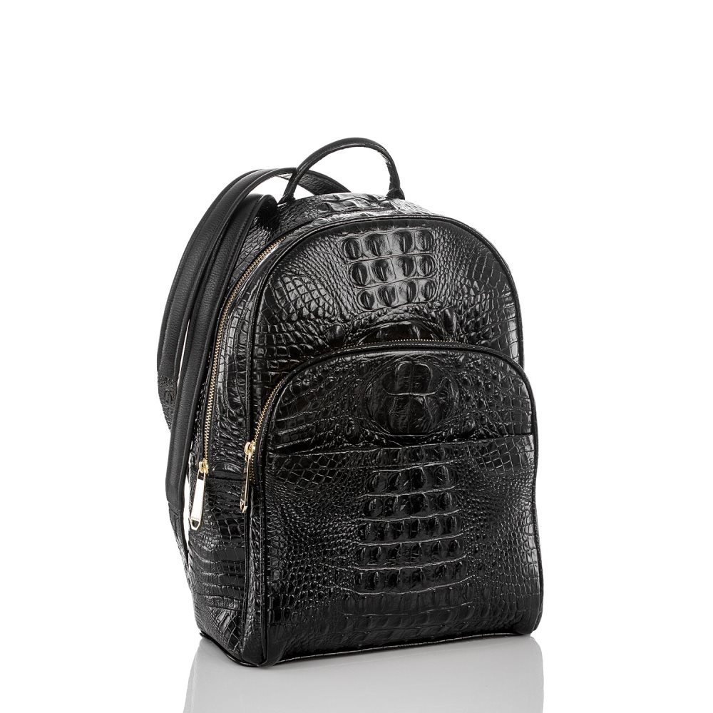 Brahmin Dartmouth Backpack | Black Leather Backpack