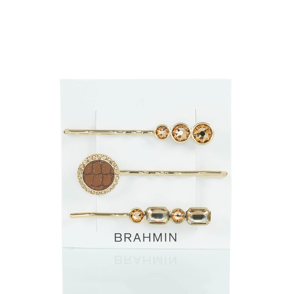 Brahmin Trio Hair Pins Bronze Fairhaven