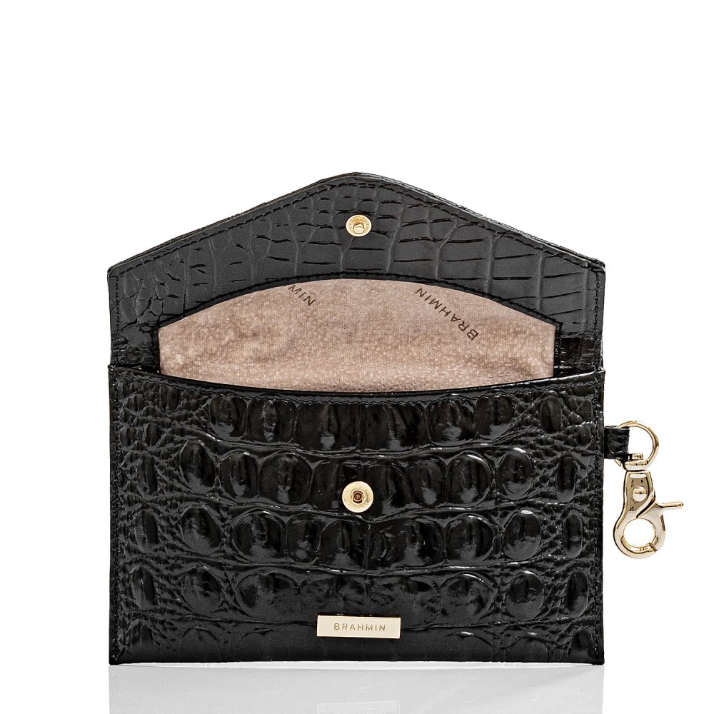 Brahmin Mini Envelope Case Black Melbourne