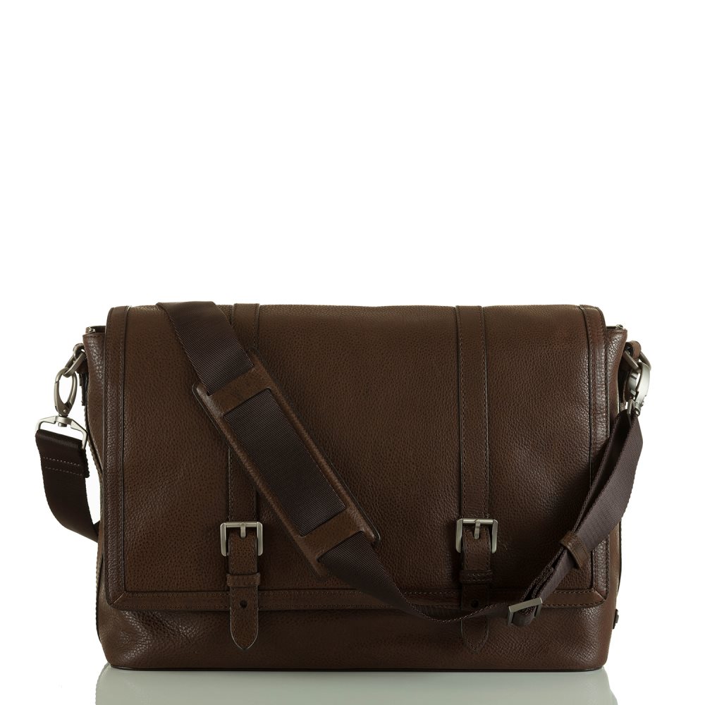 Brahmin Mason Messenger Cocoa Brown Manchester